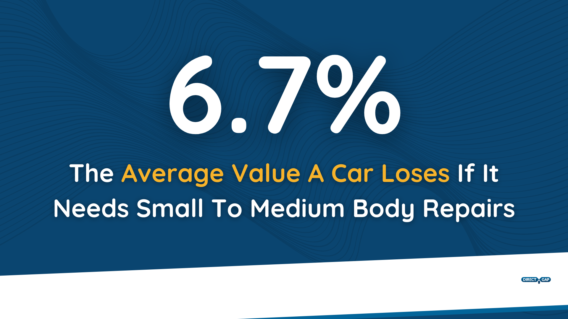 Cars requiring a SMART repair can decrease in value up to 6.7%