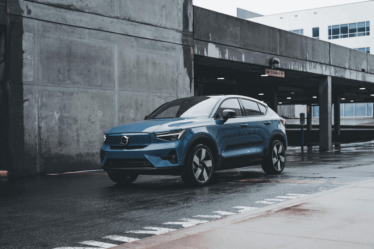 Volvo parked in the street