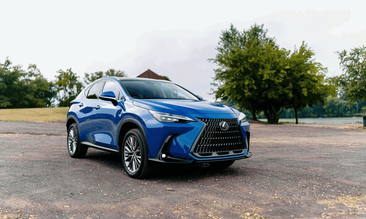 Lexus Blue Parked Car