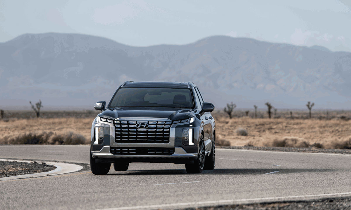 Hyundai SUV driving