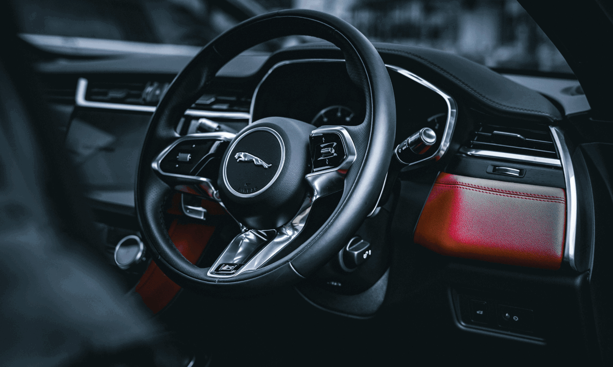 Jaguar steering wheel
